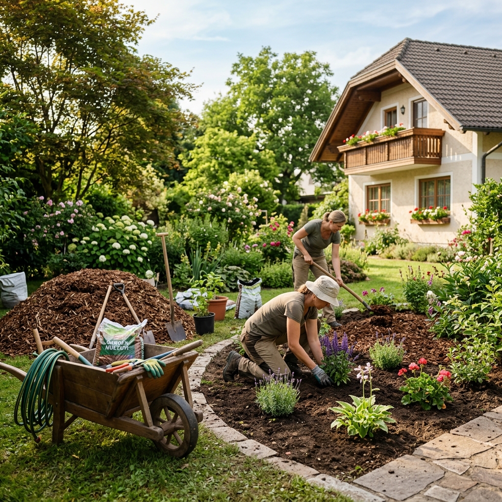 Gartenarbeiten in Bruck an der Leitha – Beete anlegen, Rasen mähen, Hecken schneiden